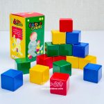 بازی فکری مکعب های رنگی 16 تایی