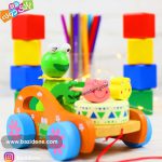 اسباب بازی قورباغه طبل زن چوبی