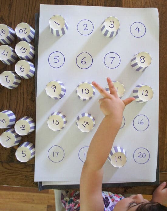 learning about numbers through play