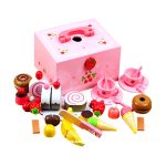 اسباب بازی عصرانه خوری چوبی رولت و میوه