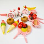 اسباب بازی عصرانه خوری چوبی رولت و میوه - Image 6