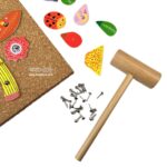 بازی فکری میخ و چکش چوبی مدل باغ گل - Image 5