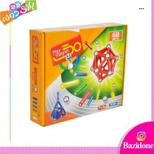 ساختنی مدل play magnet 68 قطعه