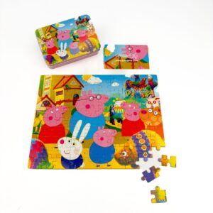 puzzle 100 pieces pepapig image 1