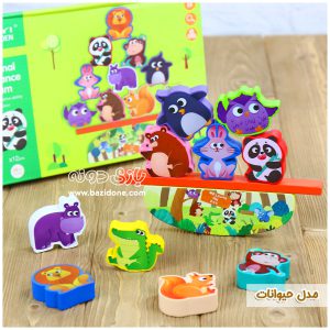 بازی تعادلی چوبی طرح حیوان