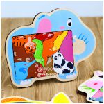 کاتامینو چوبی فریم دار حیوانات جنگل