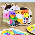 کاتامینو چوبی فریم دار حیوانات مزرعه