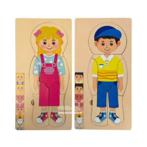 Wooden puzzle of body structure 9