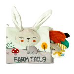 کتاب پارچه ای سوتکی خرگوش و حیوانات مزرعه