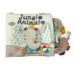 کتاب پارچه ای سوتکی فیل و حیوانات جنگل