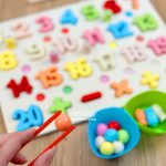 پازل چوبی ۳ در ۱ جاگذاری اعداد انگلیسی با ماهیگیری - Image 5