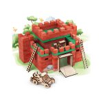 بازی ساختنی معمار قلعه ۳۹۵ قطعه - Image 9