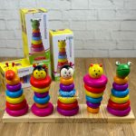 برج هوش چوبی هفت رنگ - Image 8