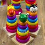 برج هوش چوبی هفت رنگ - Image 9