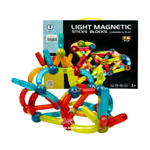 76 lighted magnetic balls and rods