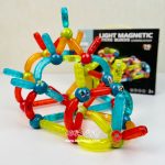 توپ و میله مگنتی چراغدار 76 قطعه - Image 2