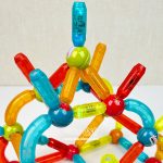 توپ و میله مگنتی چراغدار 76 قطعه - Image 4