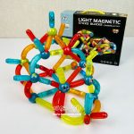 توپ و میله مگنتی چراغدار 76 قطعه - Image 5