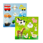 پازل پین دار چوبی