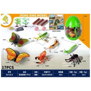 17pcs insect egg figurines