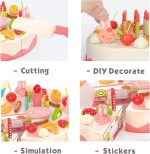 کیک تولد میوه ای چراغدار 40 قطعه - Image 2