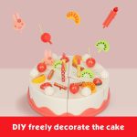 کیک تولد میوه ای چراغدار 40 قطعه - Image 8