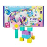 مکعب های مگنتی پاستلی 45 قطعه صدادار