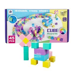 45pcs pastel magnetic cubes 5