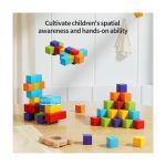 مکعب های مگنتی رنگی 48 تکه - Image 2