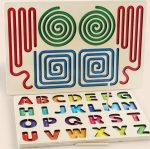 تخته چوبی دو طرفه دابل برد و حروف انگلیسی - Image 4