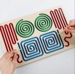 تخته چوبی دو طرفه دابل برد و حروف انگلیسی - Image 5