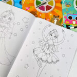 دفتر رنگ آمیزی آبرنگی پالت دار 6 رنگ - Image 2