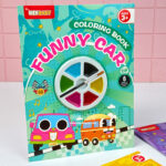 دفتر رنگ آمیزی آبرنگی پالت دار 6 رنگ - Image 5