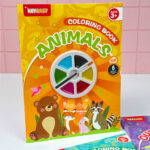 دفتر رنگ آمیزی آبرنگی پالت دار 6 رنگ - Image 6