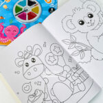 دفتر رنگ آمیزی آبرنگی پالت دار 6 رنگ - Image 10