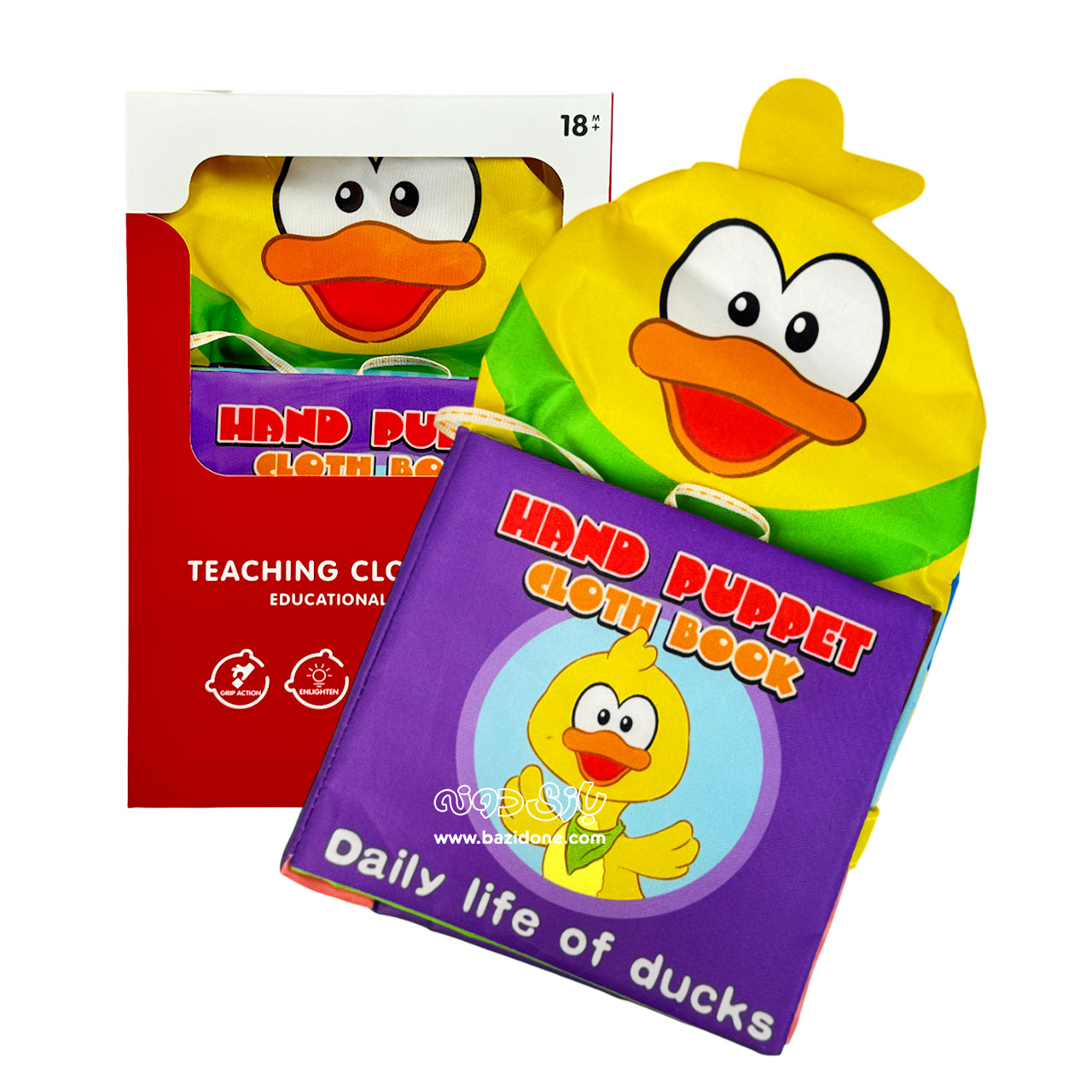 Musical-fabric-storybook-1 کتاب قصه پارچه ای سوتکی - Image 1