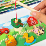 پازل چوبی نخواره و ماهیگیری وایت بردی - Image 6