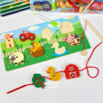 پازل چوبی نخواره و ماهیگیری وایت بردی - Image 4