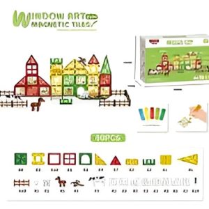 farm magnetic tiles 80pcs 1