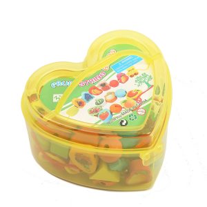 heart shaped wooden thread beads