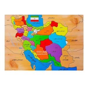 iran map jigsaw