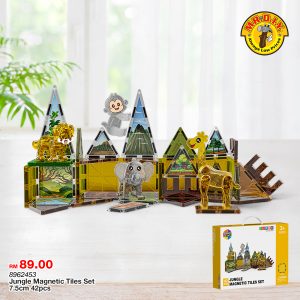 jungle animal magnetic tiles 42pcs