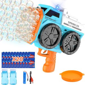 large rechargeable bubble gun 139 holes