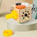 مکعب چوبی دستورزی با LED - Image 5