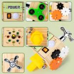 مکعب چوبی دستورزی با LED - Image 7