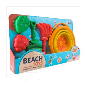 orange silicone beach set