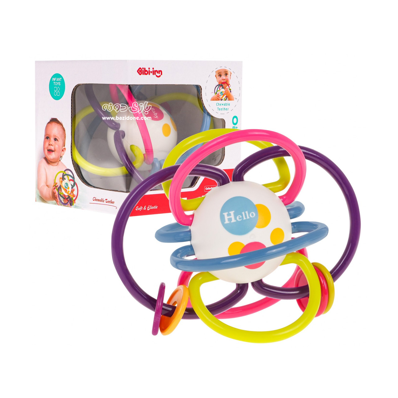 silicone-teething-ball توپ دندونی سیلیکونی - Image 1