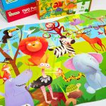 دو پازل حیوانات جنگل و دایناسور - Image 4