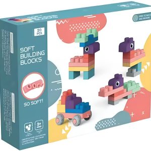 soft rubber building blocks pastel 80 pieces1