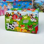 پازل چوبی جعبه فلزی 200 قطعه - Image 11